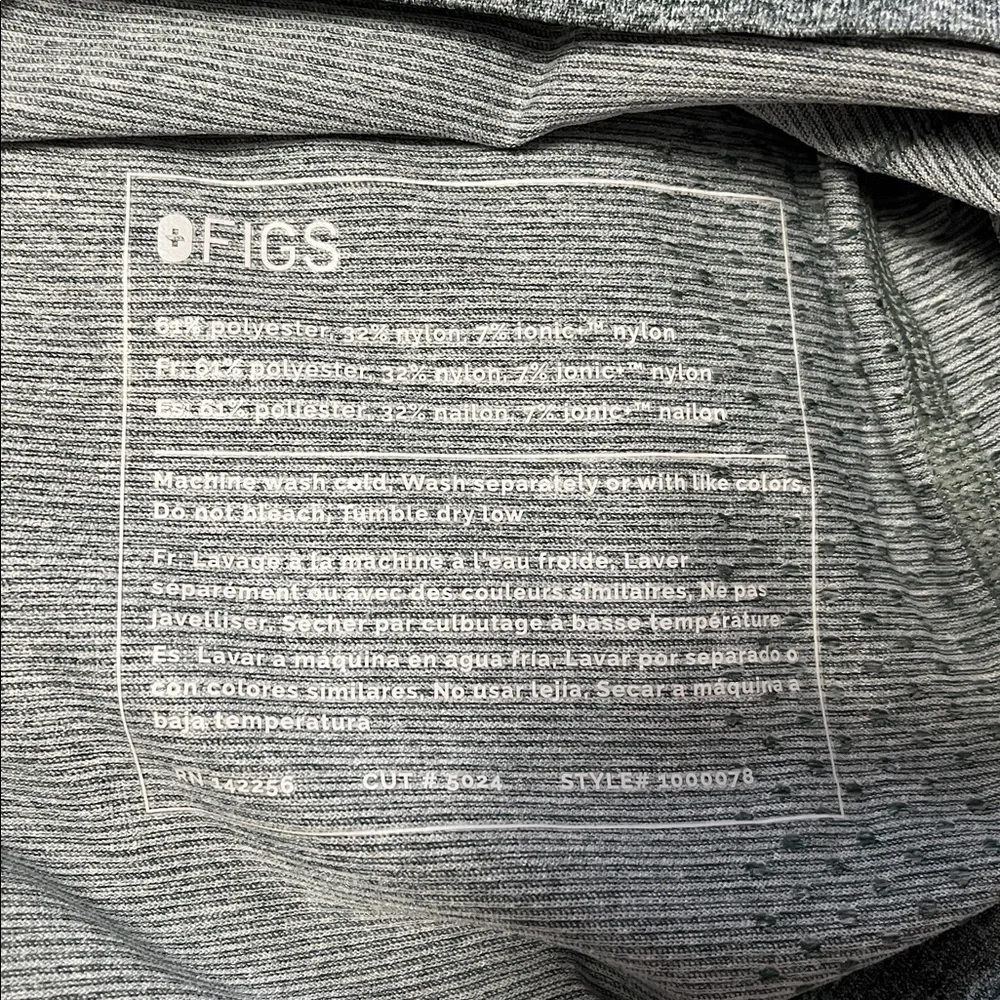 Figs green/Gray Women's Long Sleeve Top - Picture 3 of 4